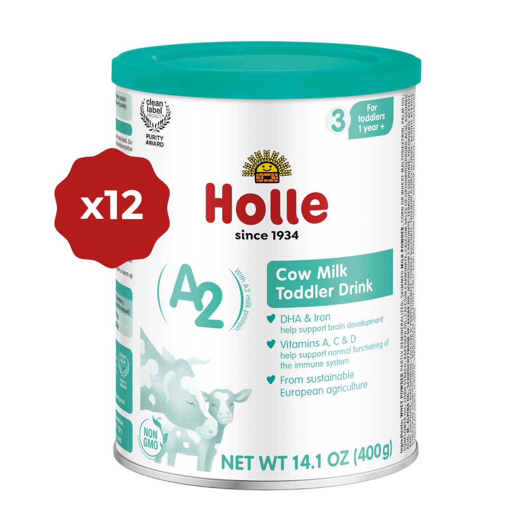 Holle Cow Milk Toddler Drink (A2) - Stage 3 | Non GMO (14 oz) (USA Version)