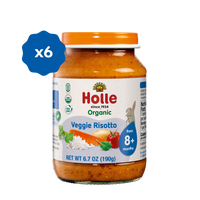 Holle Baby Food Jars - Veggie Risotto - 6 Jars (USA Version)