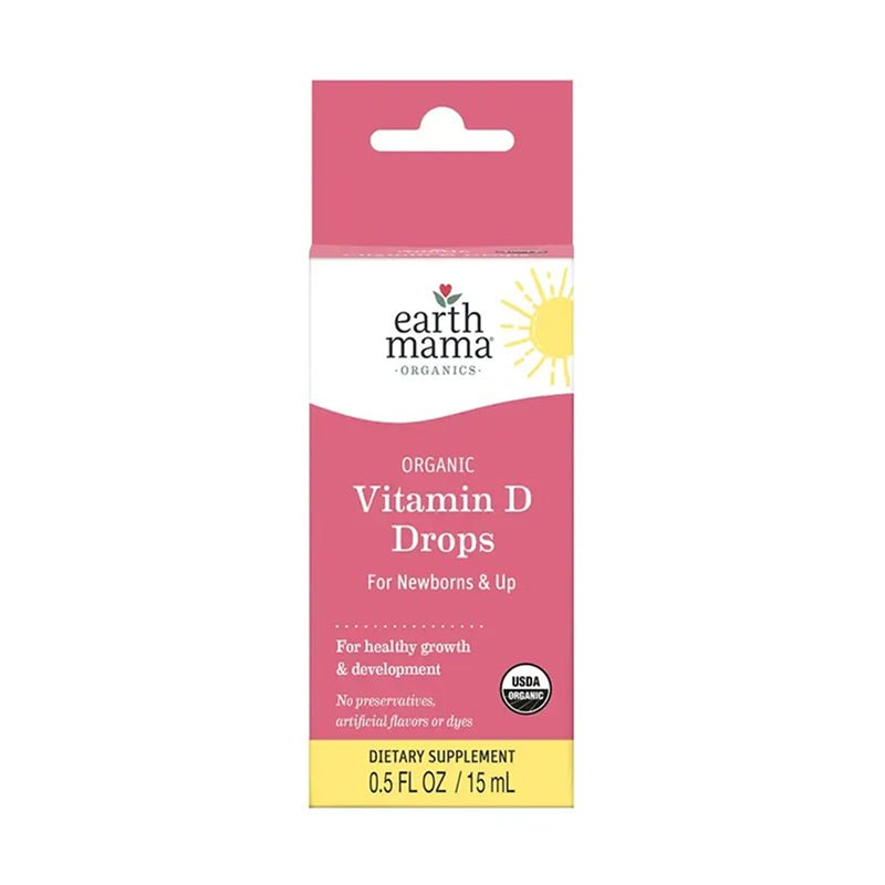Earth Mama Organic Vitamin D Drops for Babies – 400 IU (15ml) - Formuland