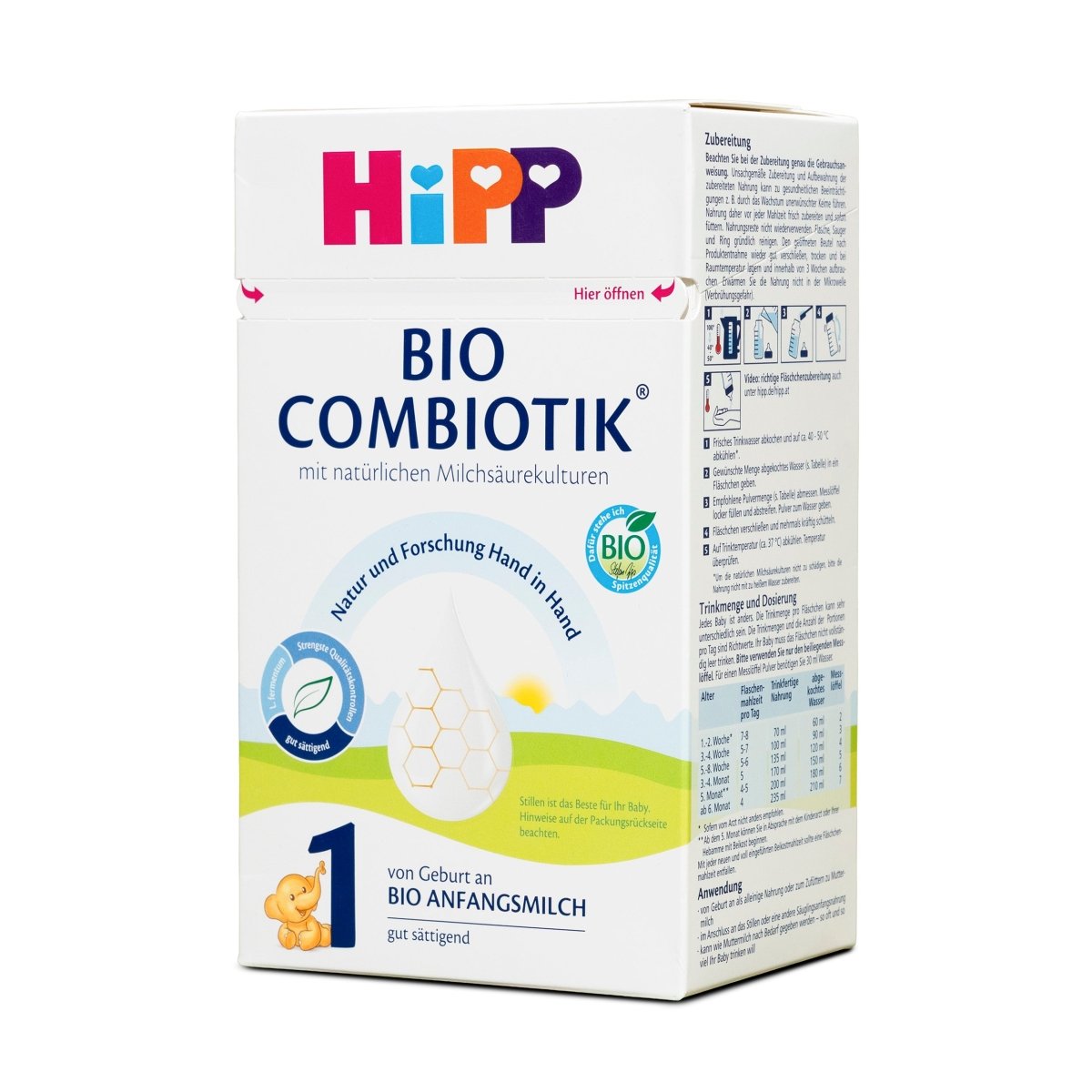 HiPP German Stage 1 Organic Combiotik Formula (600g) | Order HiPP