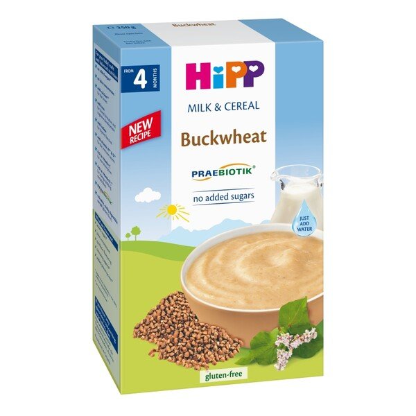 HiPP Buckwheat Milk & Cereal from 4 months (250g) - Formuland