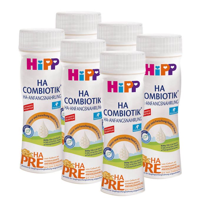 HiPP German HA Stage PRE Ready to Feed From Birth (200mlx6) - Formuland