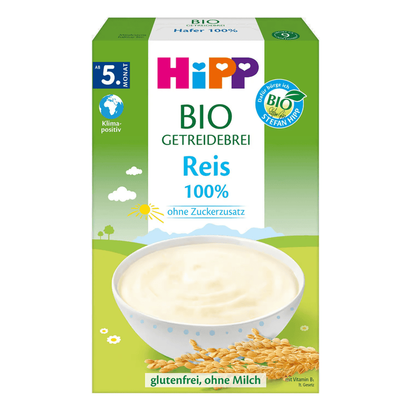 HiPP Organic 100% Rice Cereal from 5 months (German) (200g) - Formuland