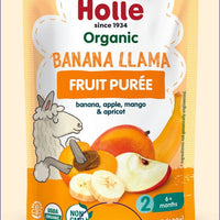 Holle Baby Food Pouches - Organic Fruit Puree - Banana Llama (USA Version) - Formuland