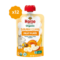 Holle Baby Food Pouches - Organic Fruit Puree - Banana Llama (USA Version) - Formuland