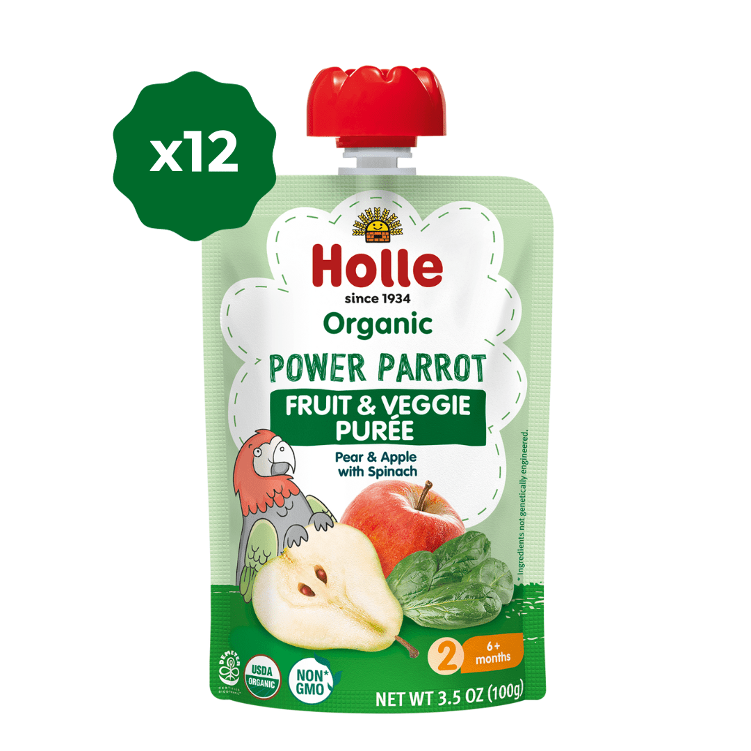 Holle Baby Food Pouches Organic Fruit Veggie Puree Power