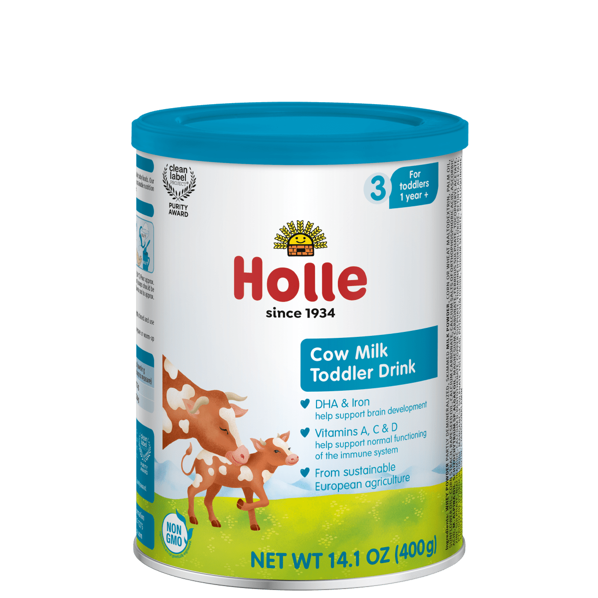 Holle Cow Milk Toddler Drink | Stage 3 (14 oz) - Formuland