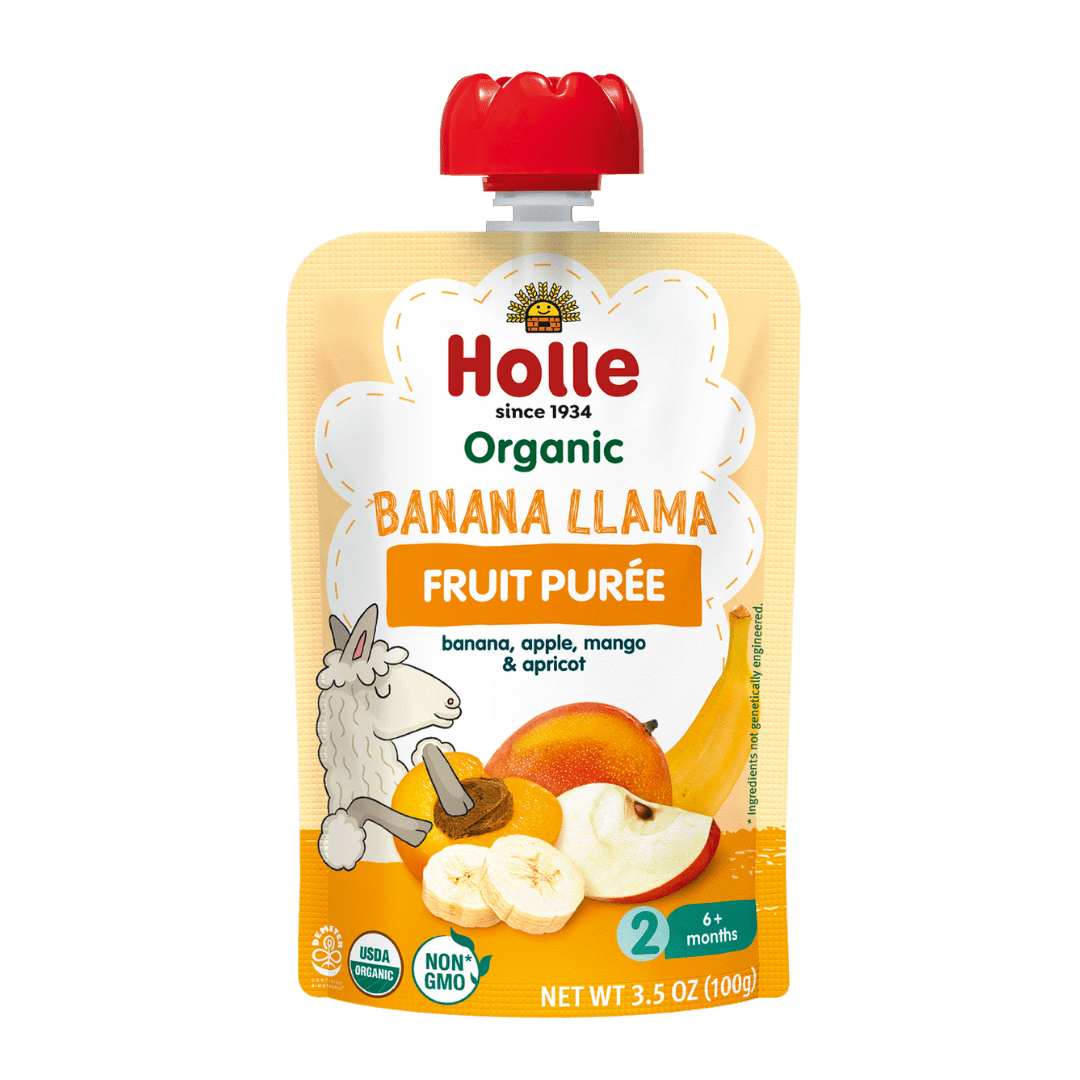 Holle Organic Banana Llama - Fruit Purée Pouches - Formuland