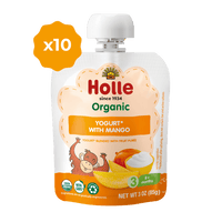 Holle Organic Yogurt Pouches - Mango - 10 Pack (USA Version) - Formuland