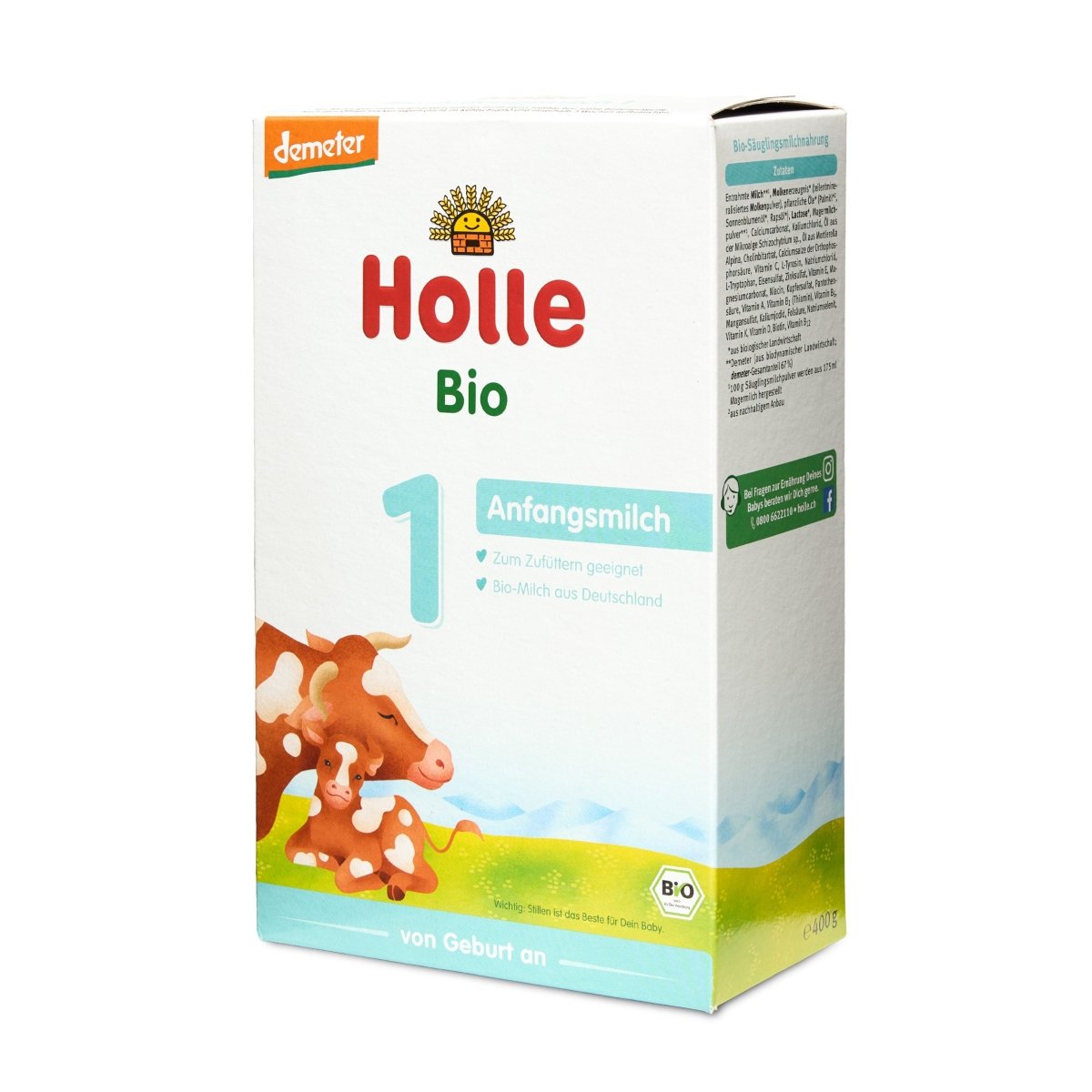Holle Stage 1 Organic Formula Cow (400g) | Order Holle Formula