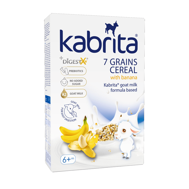 Kabrita 7 Grains Baby Cereal with Banana and Goat Milk from 6 months (180g) - Formuland