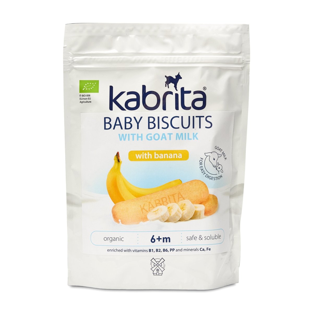 Kabrita Baby Biscuits with Banana and Goat Milk from 6 months (115g) - Formuland