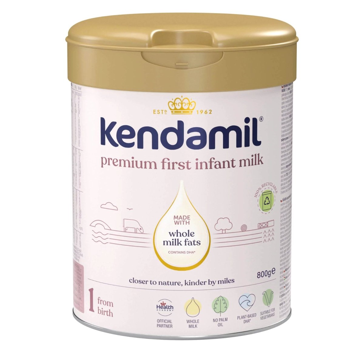 ミルク Kendamil Organic 1 First Infant Milk Kendamil Organic First Infant Milk Stage 1 - 800g - (6 cans