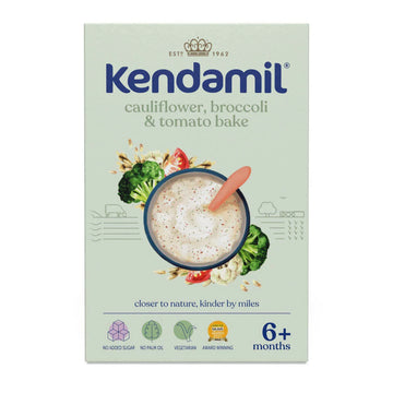Kendamil Milk Porridge with Cauliflower, Broccoli & Tomato Bake From 6 Months (150g)