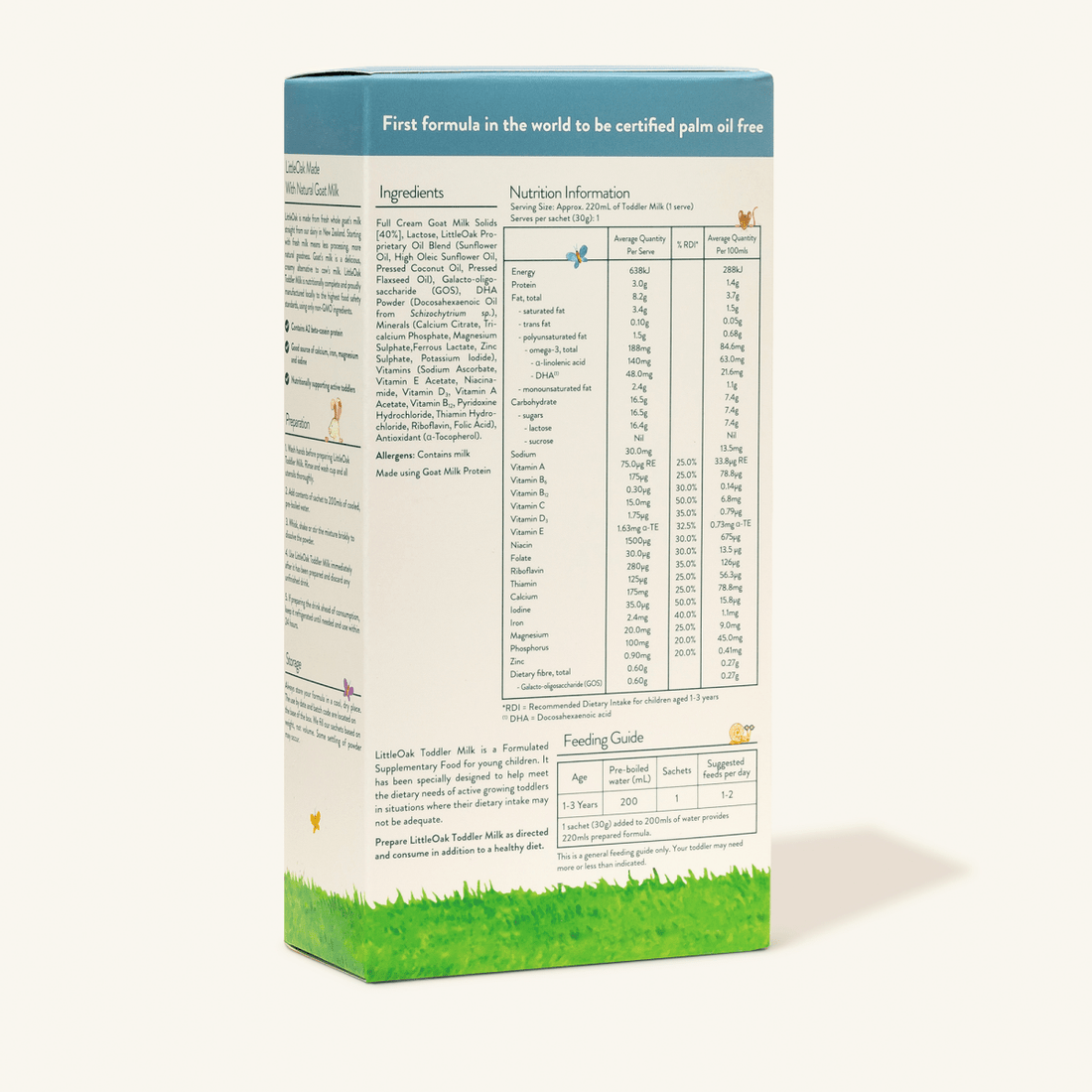 LittleOak Natural Goat Milk Toddler Formula – Stage 3 Sachets - Formuland