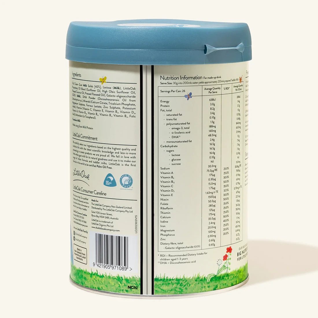 LittleOak Natural Goat Milk Toddler Milk – Stage 3 (800g) - Formuland