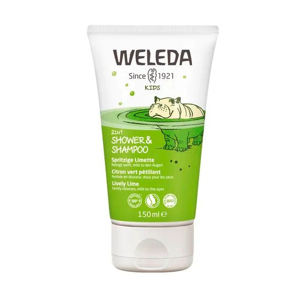 Weleda KIDS 2in1 Shower & Shampoo Zesty Lime (150ml) - Formuland