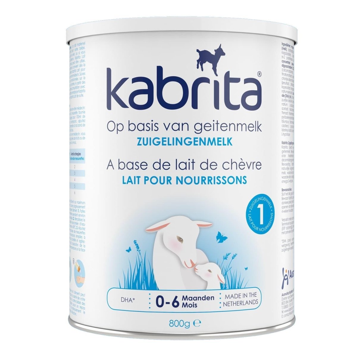 Kabrita Stage Goat Milk Infant Formula Formuland