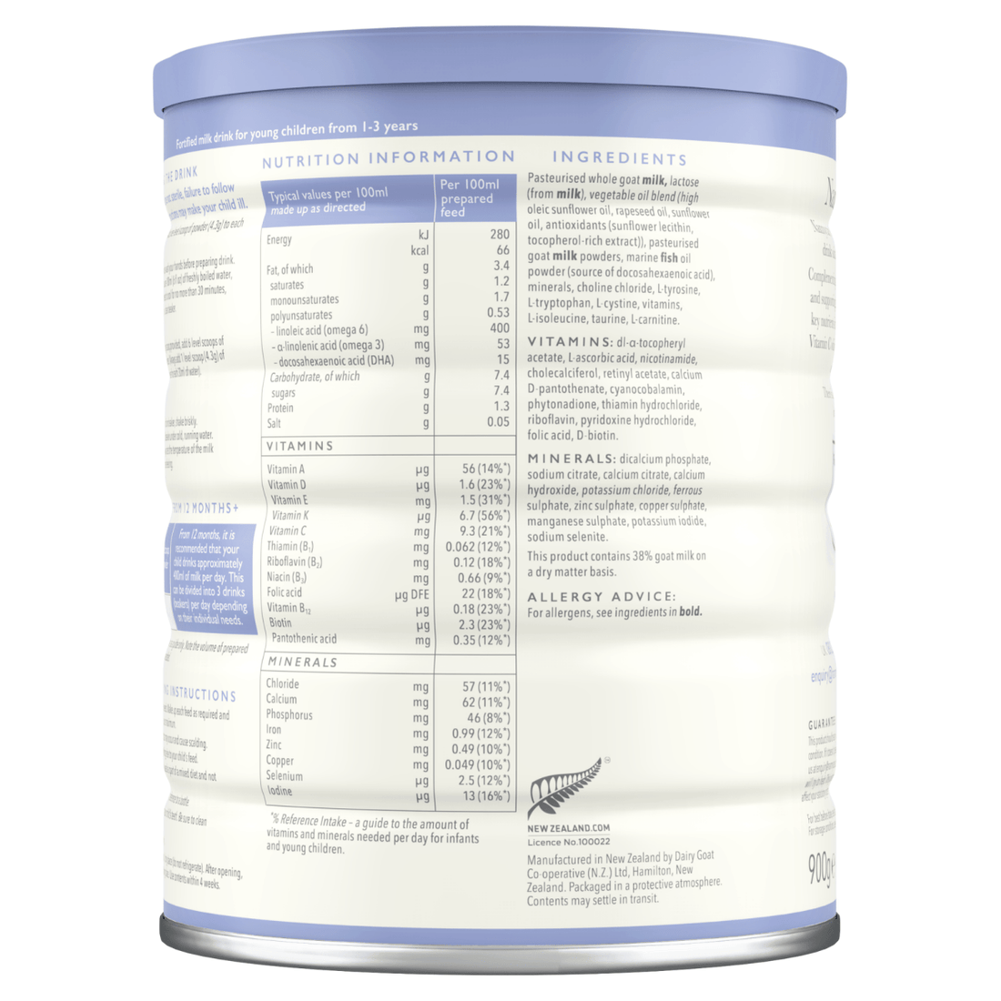 Nanny Care Stage 3 Goat Milk Formula (900g) - Formuland