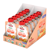 Holle Baby Food Pouches - Organic Fruit & Veggie Puree - Carrot Cat (USA Version)