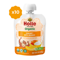 Holle Organic Yogurt Pouches - Mango - 10 Pack (USA Version)