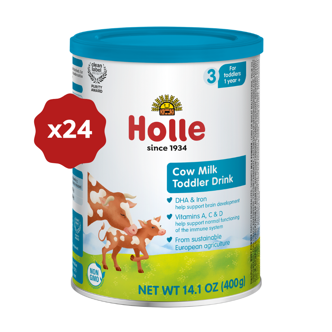 Holle Cow Milk Toddler Drink - Stage 3 | Non GMO (14 oz) (USA Version)