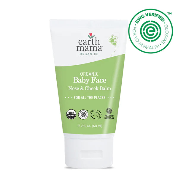 Organic Baby Face Nose & Cheek Balm by Earth Mama (60ml) - Natural Skin Care