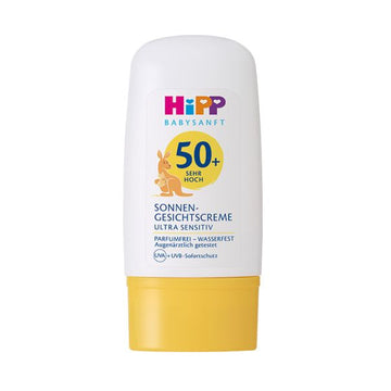 HiPP Face Sunscreen Cream SPF50+ | Ultra Sensitive | Safe from Birth | 30ml