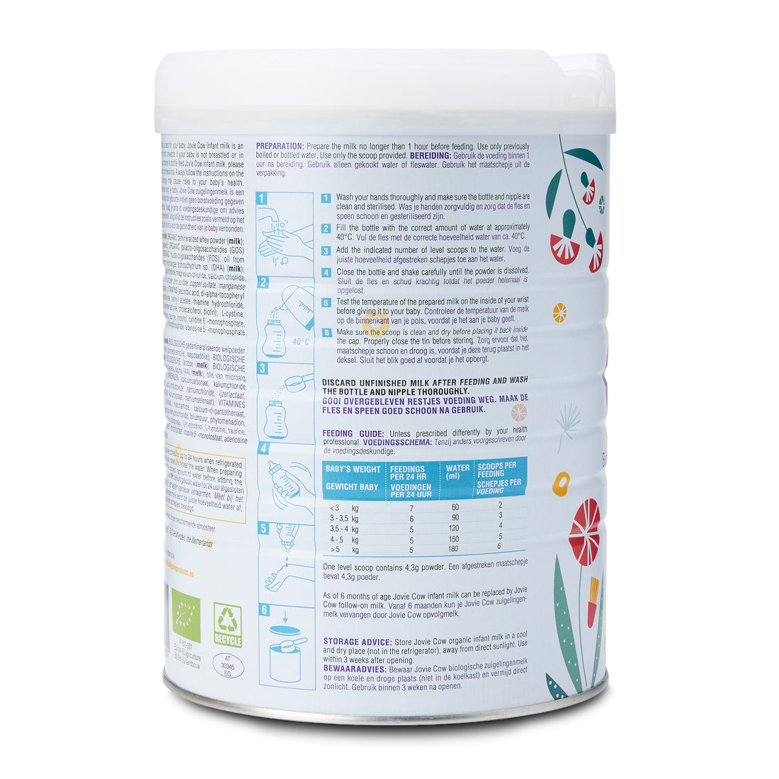 Jovie Organic Cow Milk Formula Stage 1 (800g)