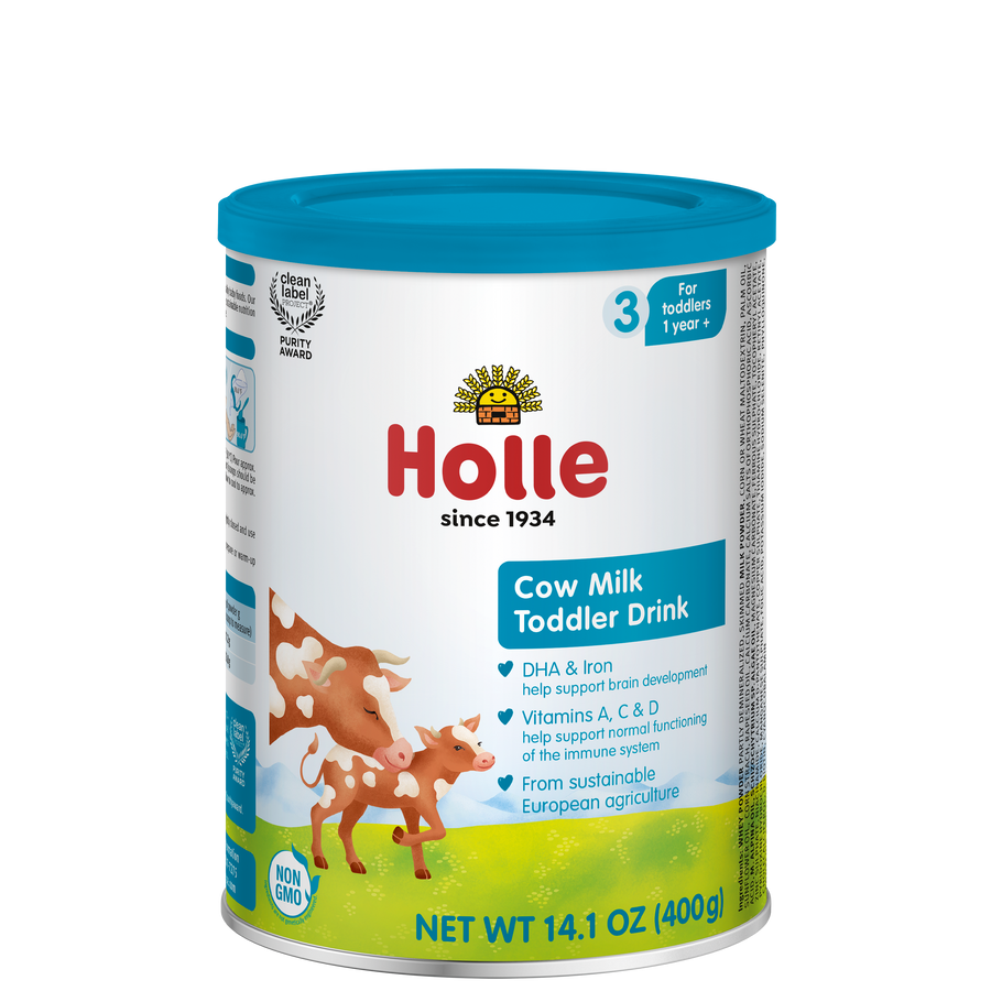 Holle Cow Milk Toddler Drink - Stage 3 | Non GMO (14 oz) (USA Version)