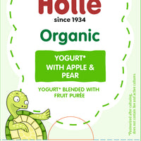 Holle Organic Yogurt Pouches - Apple & Pear - 10 Pack (USA Version)