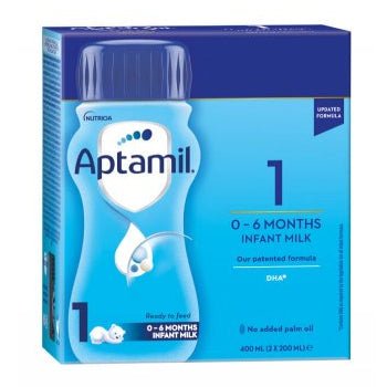 Aptamil Formula Stage 1 Ready To Feed 400ml (2X200ml) - Formuland