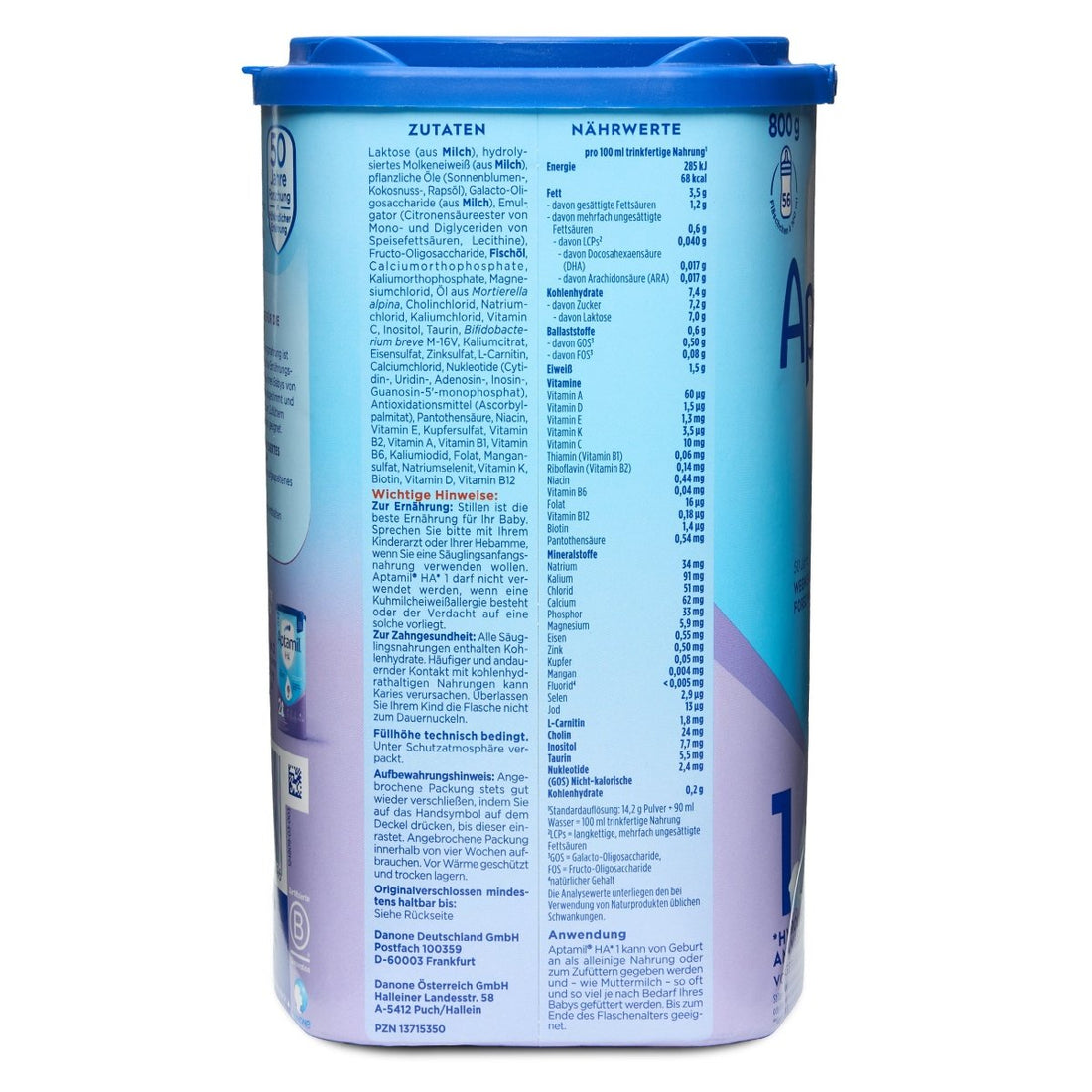 Aptamil HA Stage 1 Hypoallergenic Infant Formula – From Birth (800g) - Formuland
