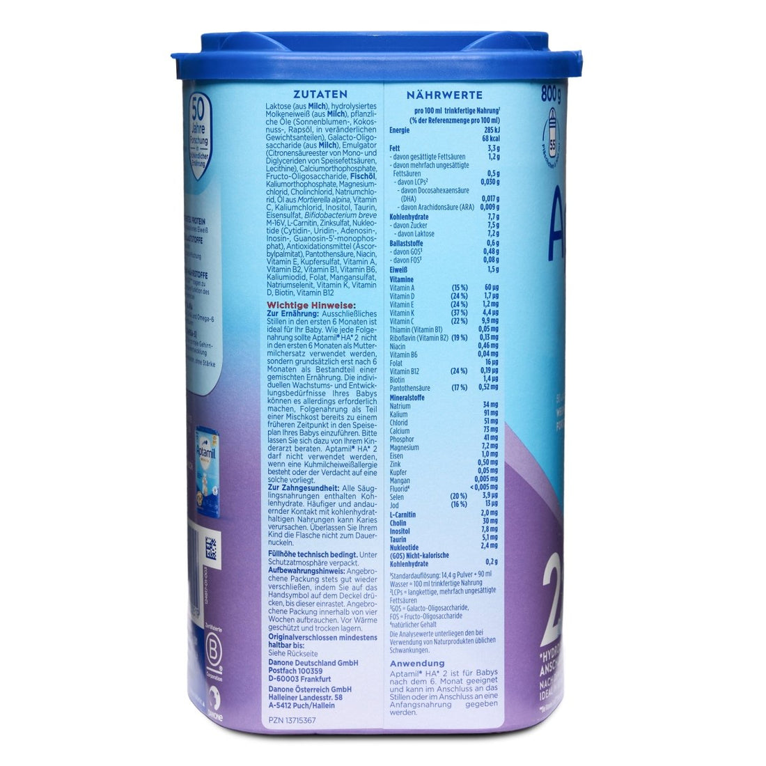 Aptamil HA 2 Hypoallergenic Follow-On Formula 800g | Formuland