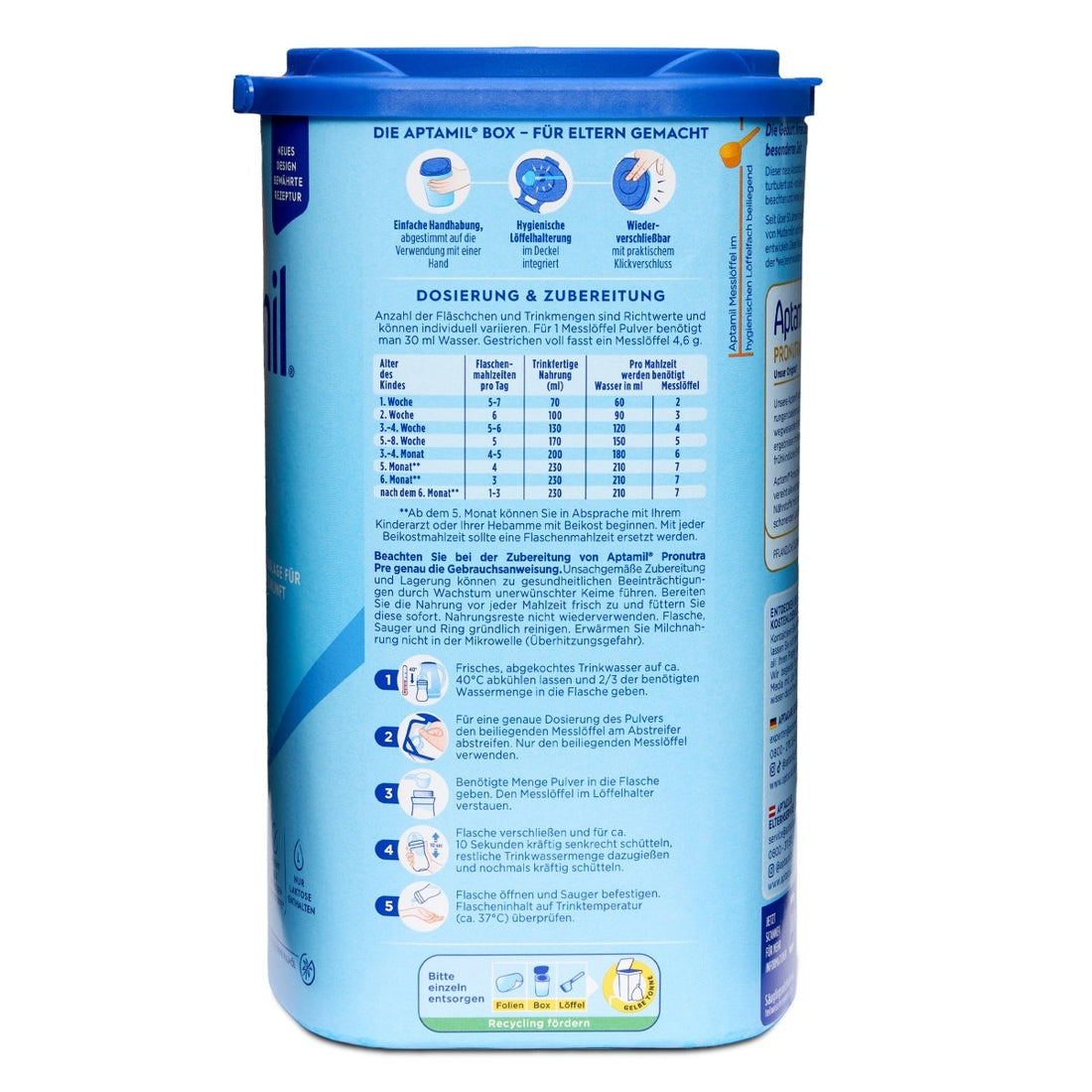 Aptamil Pronutra PRE Infant Formula – From Birth (800g) - Formuland