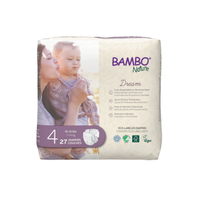 Bambo Nature Dream Diapers Size 4 (15–31 lbs) – ultra-absorbent, breathable, eco-friendly baby diapers safe for sensitive skin.