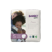 Bambo Nature Dream Diapers Size 5 (24–55 lbs) – soft, dermatologically tested diapers designed for active toddlers with day & night comfort.