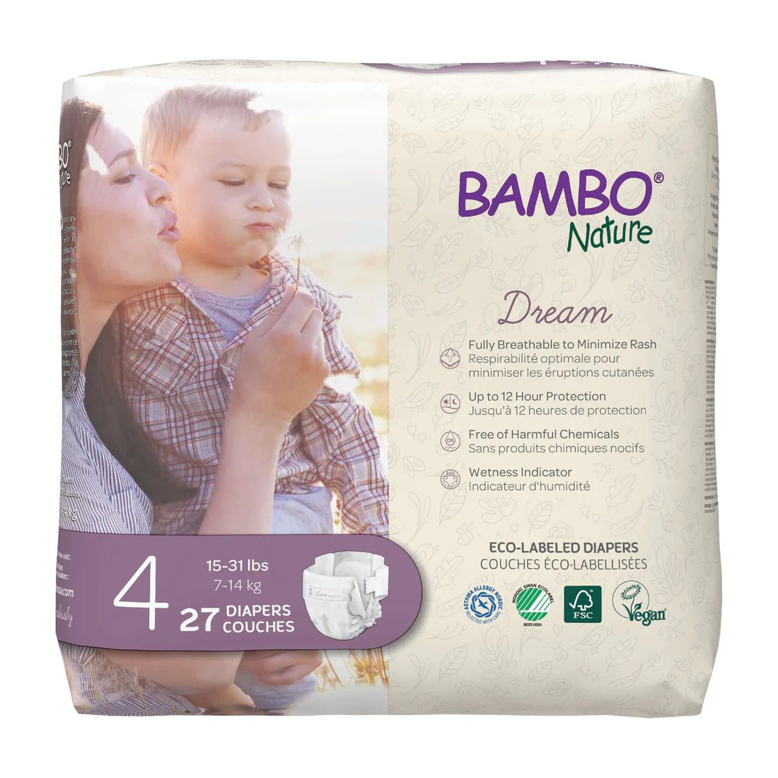 Bambo Nature Dream Diapers (Sizes 0–6) - Formuland
