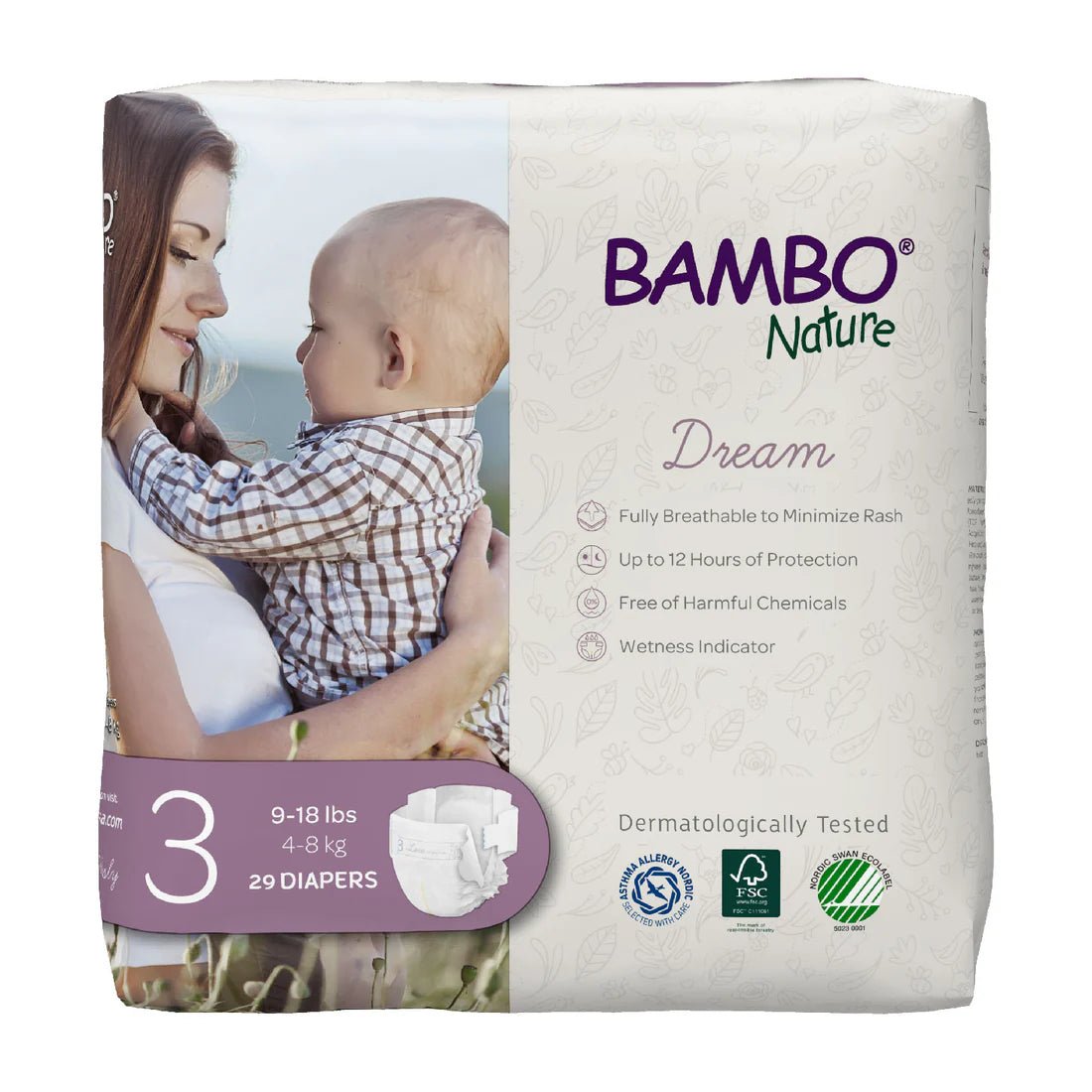 Bambo Nature Dream Diapers (Sizes 0–6) - Formuland