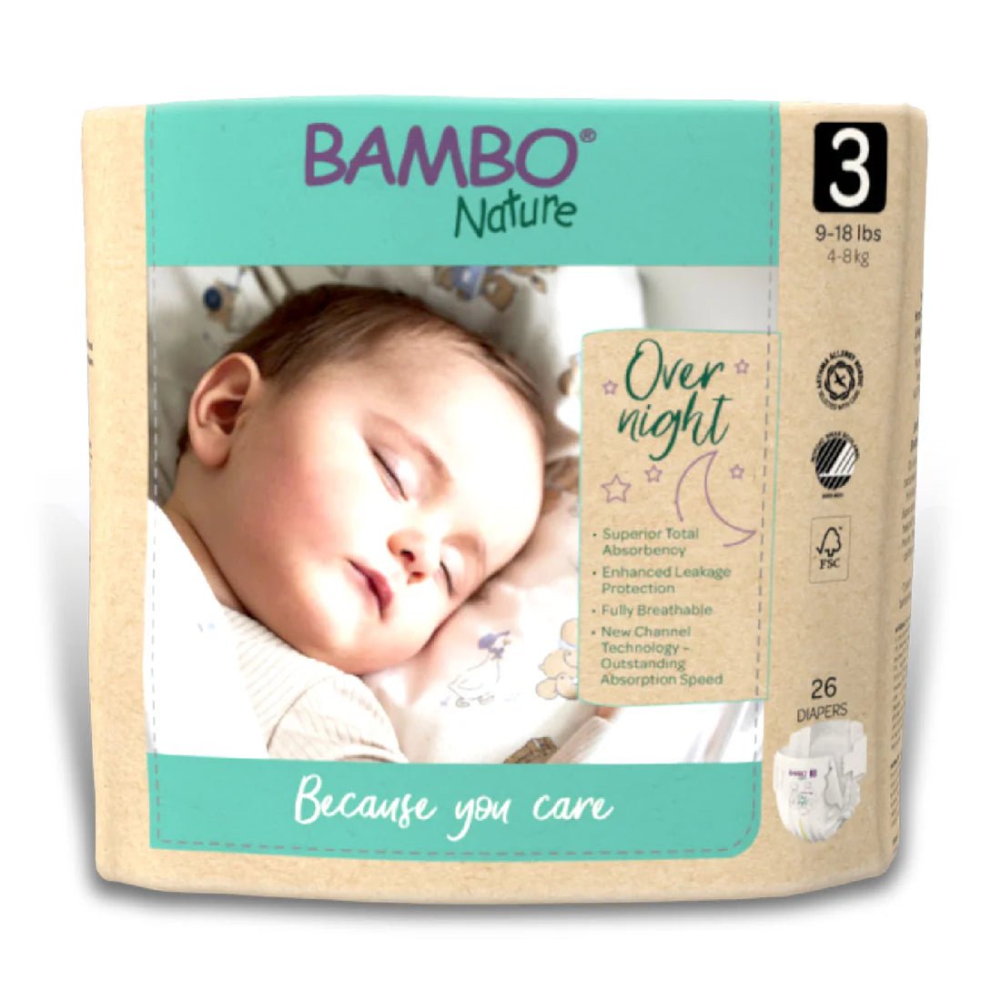 Bambo Nature Overnight Diapers (Sizes 3 - 5) - Formuland