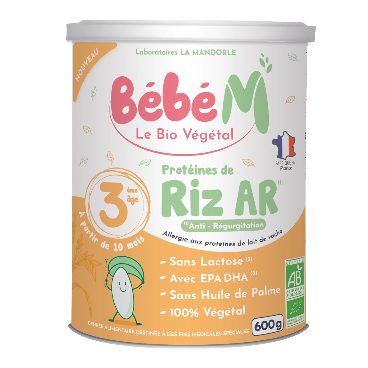 Bebe M Organic Rice AR Formula Stage 3 from 10 Months (600g)