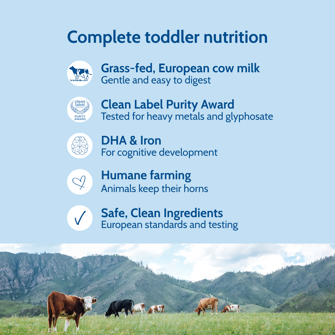 Holle Cow Milk Toddler Drink 6-Tin Bundle (USA Version)