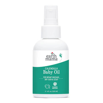 Earth Mama Calendula Baby Oil  (120ml) - Gentle Skin Care