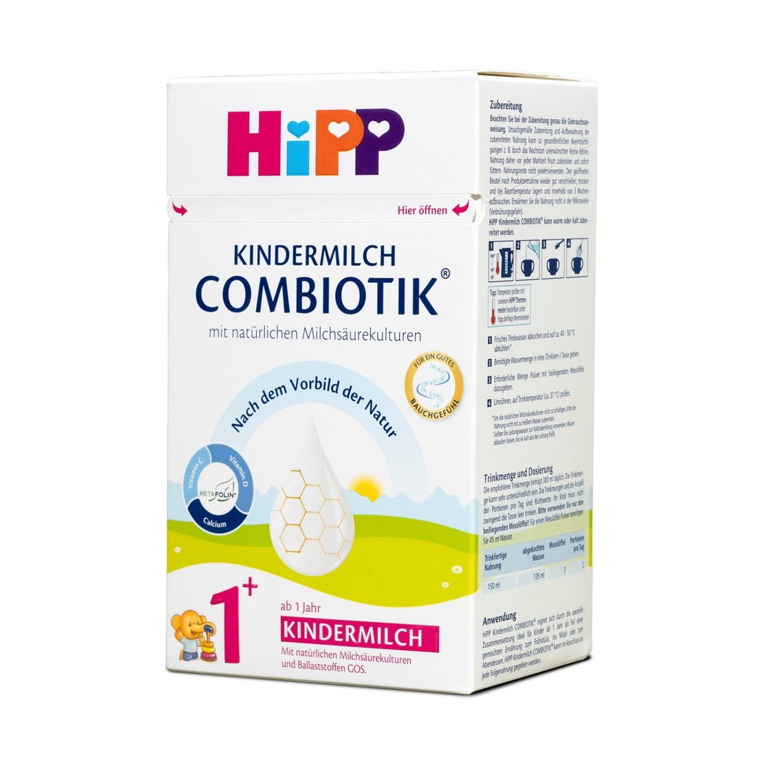 aufbewahrung abgekochtes kaltes wasser HiPP German 1+ Year Kindermilch Formula (600g)