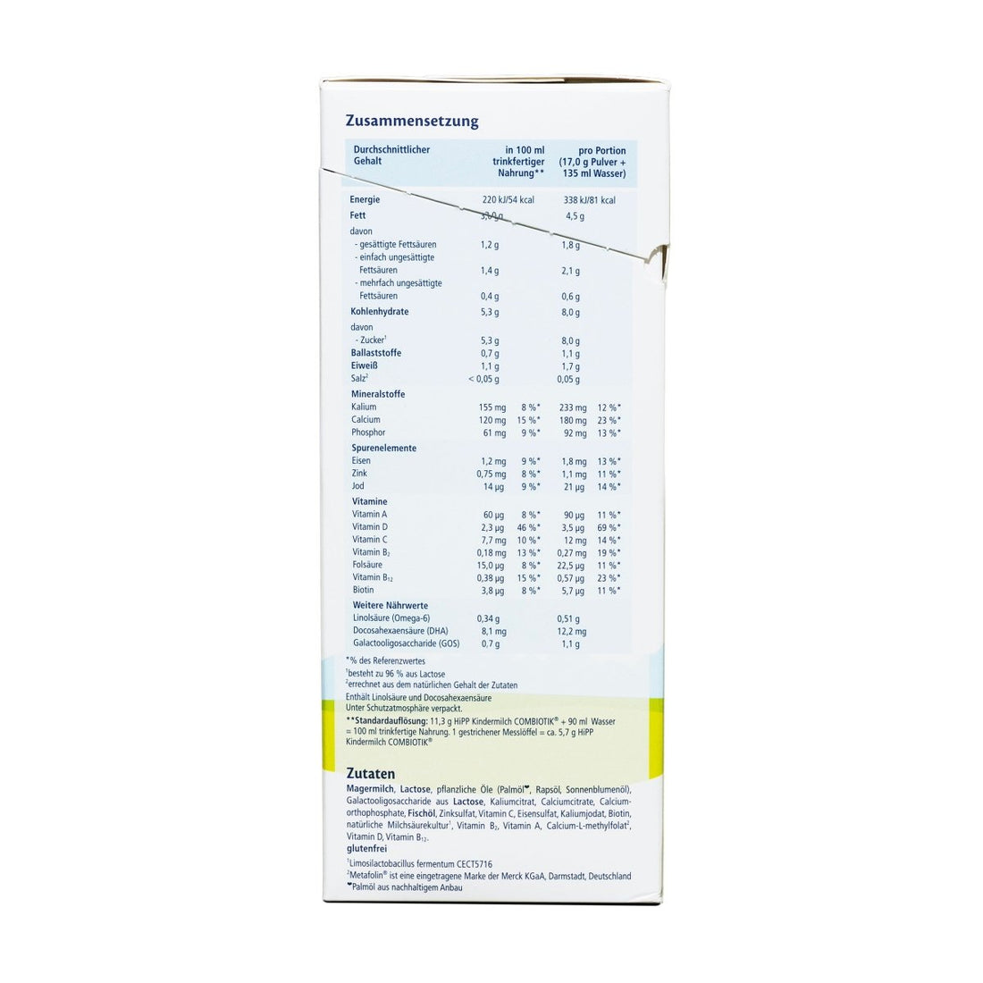 HiPP German 1+ Year Kindermilch Formula (600g) - Formuland