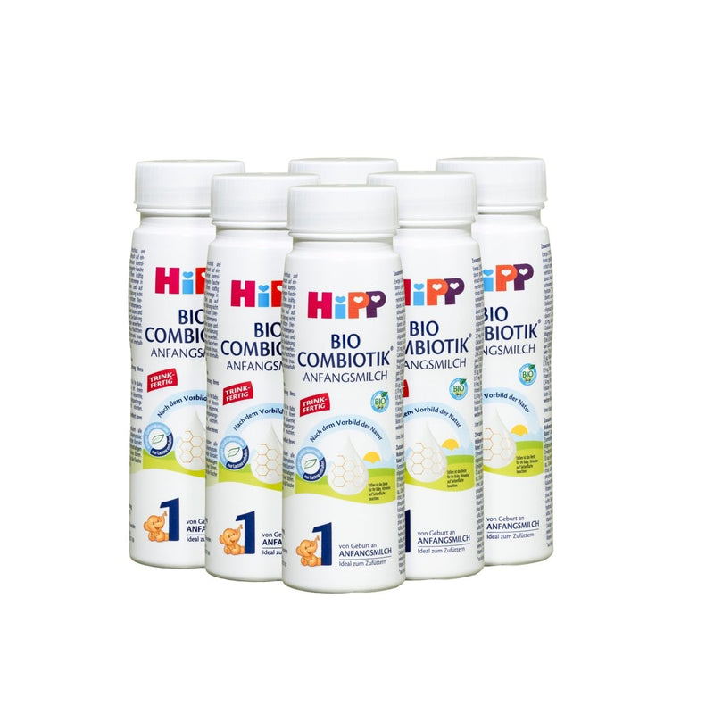 HiPP German Stage 1 Ready to Feed, From Birth (200ml x 6)