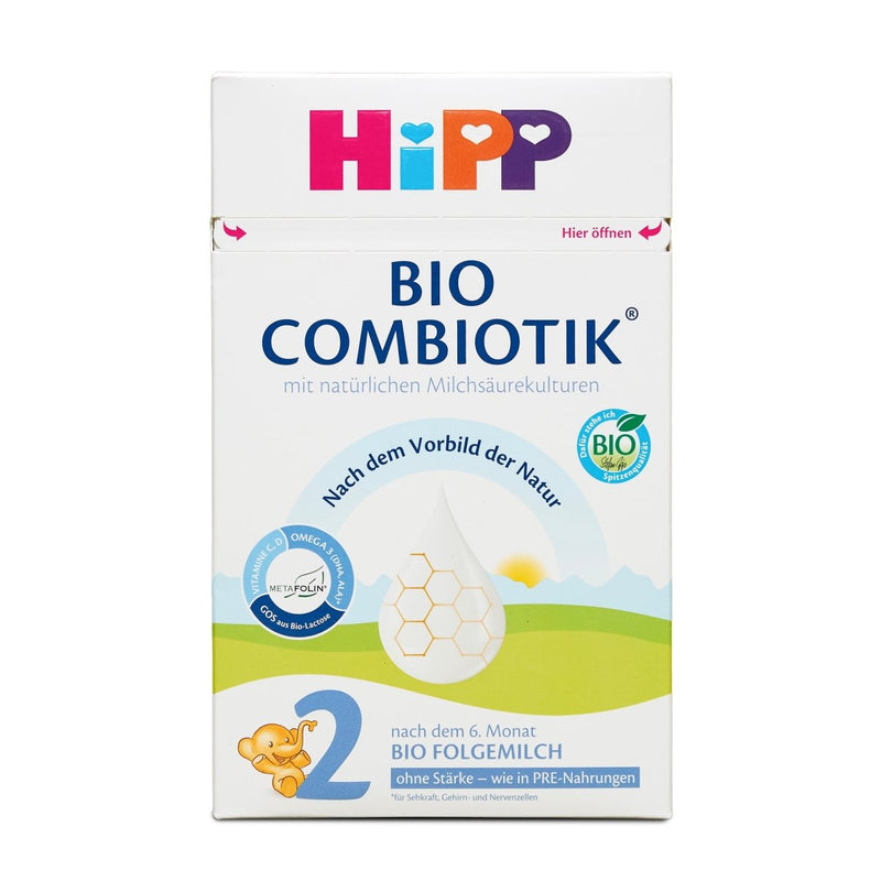 HiPP German Stage 2 Organic Combiotik Formula, No Starch, From 6 Months (600g)