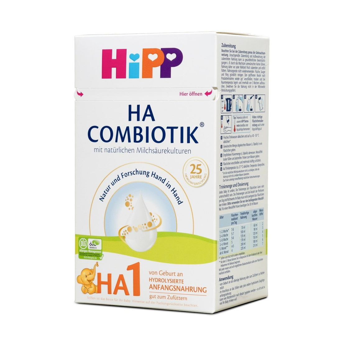 HiPP HA Stage 1 Hypoallergenic Formula (600g) - Formuland