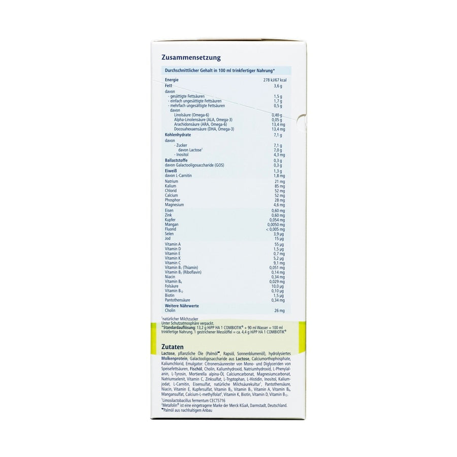 HiPP HA 1 - Hypoallergenic Formula (600g) | Order HiPP HA Stage 1