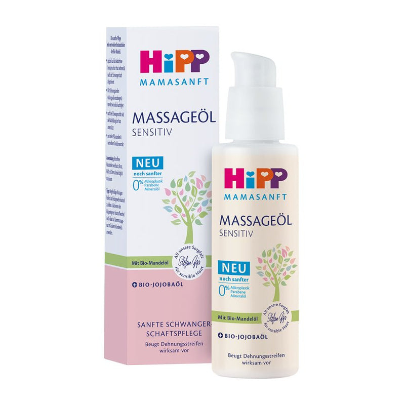 HiPP MamaSanft Massage Oil Sensitive (100ml) - Formuland